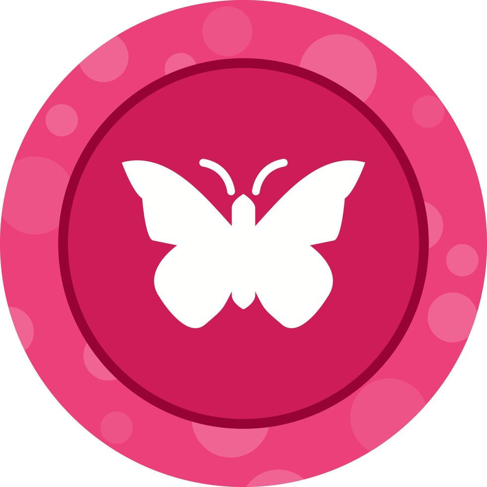 unico farfalla vettore glifo icona