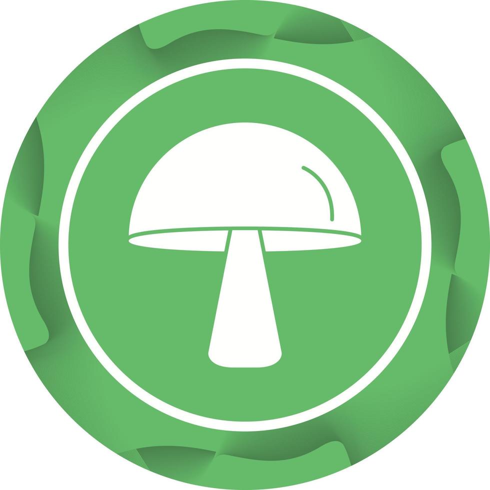 unico fungo vettore glifo icona