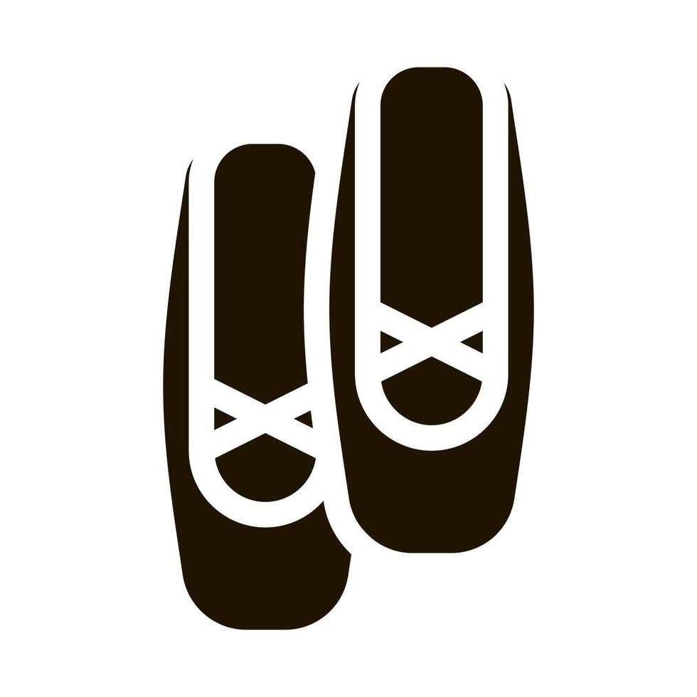 sostituibile balletto scarpe icona vettore illustrazione