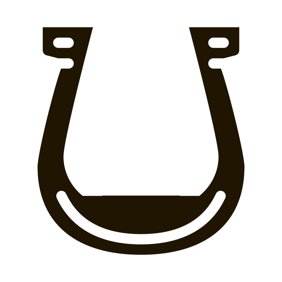 ferro di cavallo icona vettore glifo illustrazione