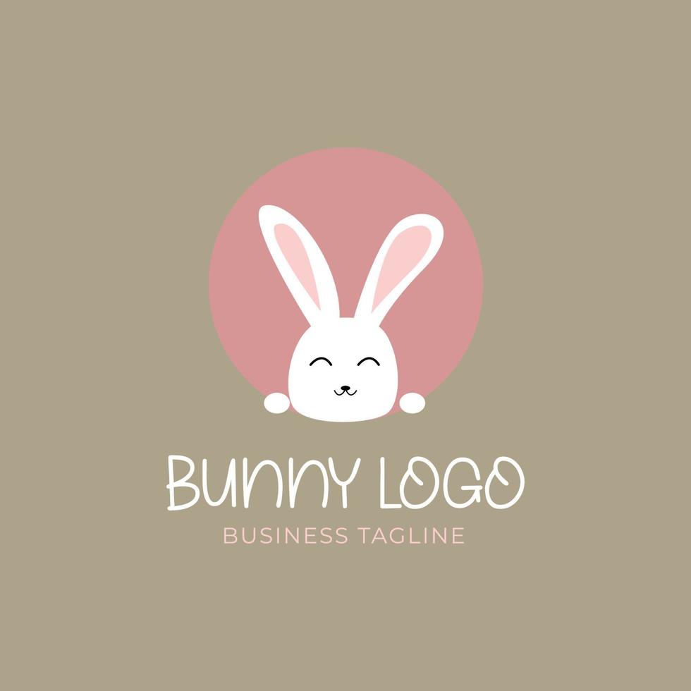 carino coniglietto logo design concetto vettore