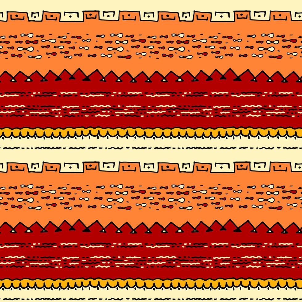 luminosa a strisce popolare modello nel caldo colori. senza soluzione di continuità vettore Immagine.