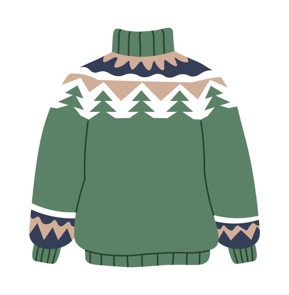 maglieria Abiti per inverno, maglione per freddo vettore