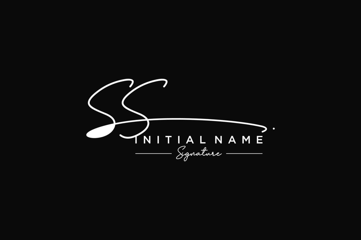 iniziale ss firma logo modello vettore. mano disegnato calligrafia lettering vettore illustrazione.