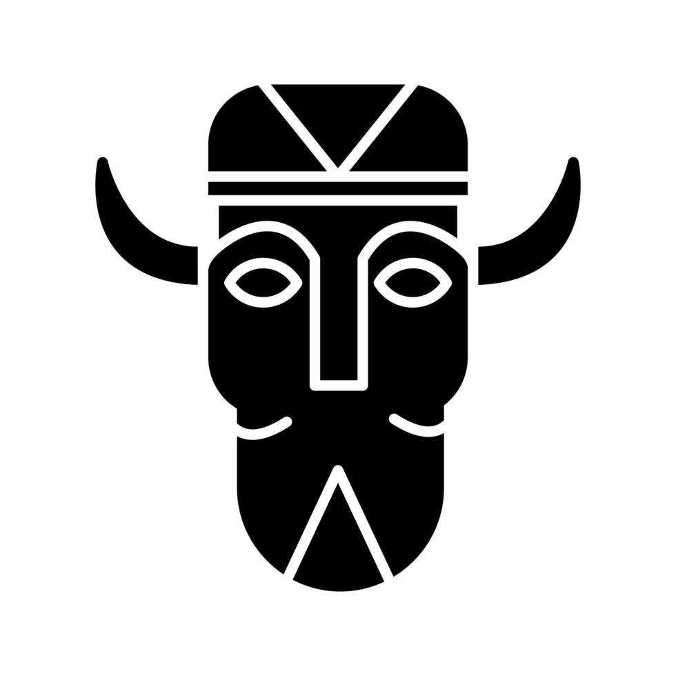 icona vettore maschera africana