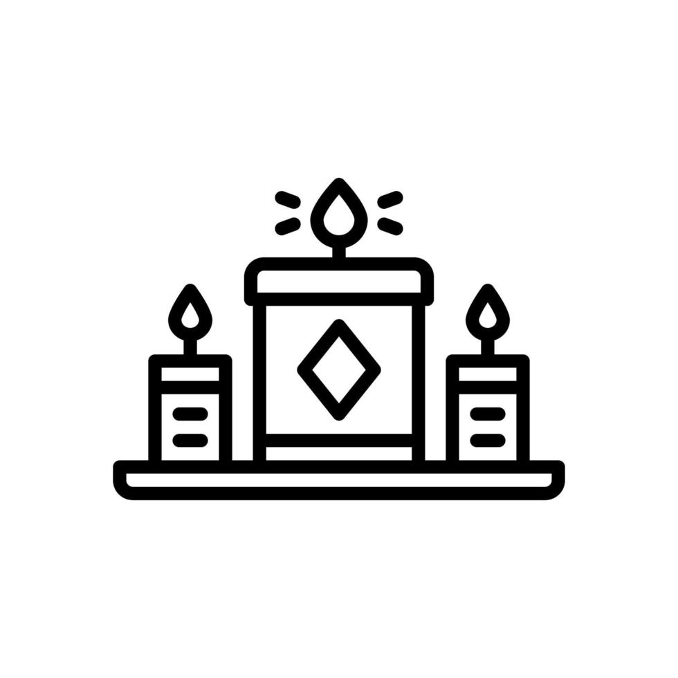 candela icona per il tuo sito web, mobile, presentazione, e logo design. vettore