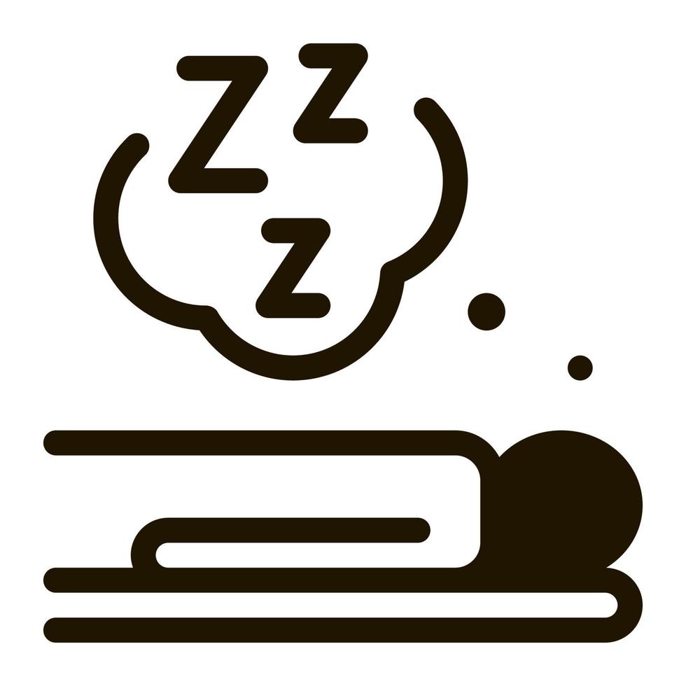 umano dormire biohacking icona vettore illustrazione
