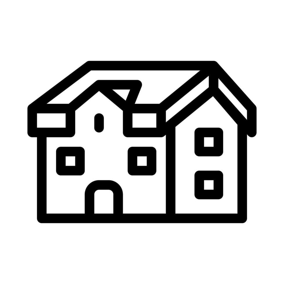 Casa tetto genere icona vettore schema illustrazione