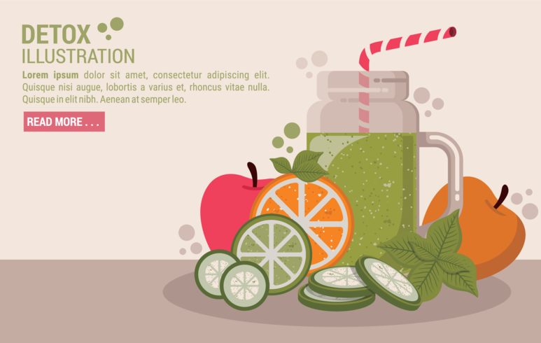 illustrazione vettoriale detox