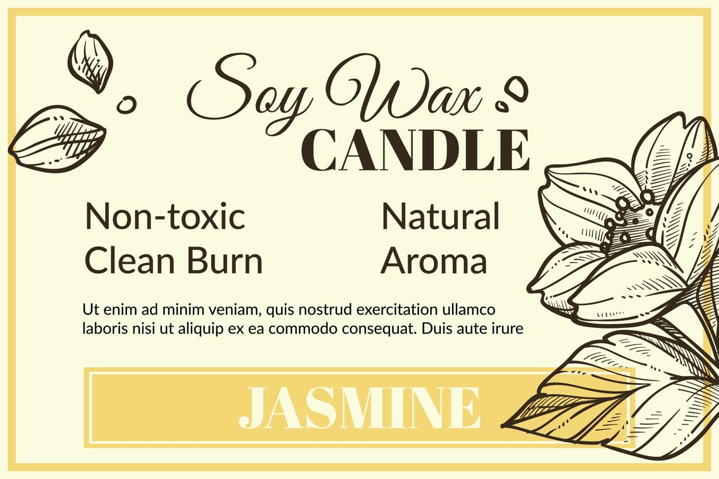 soia cera candela, non tossico pulito bruciare naturale aroma vettore