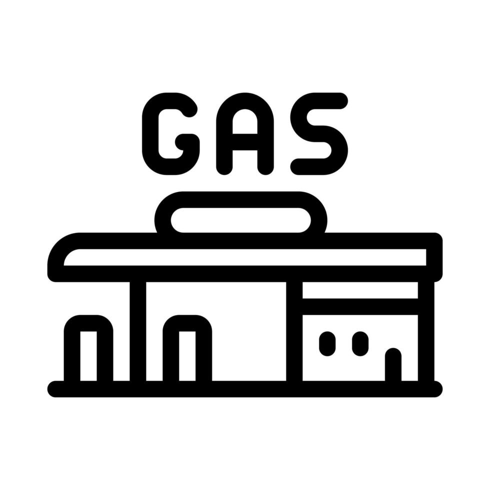 gas stazione icona vettore schema illustrazione