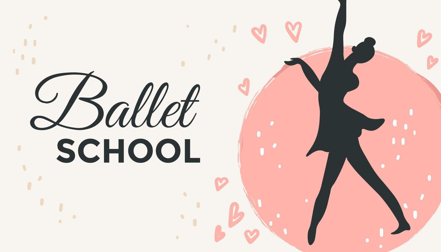 balletto scuola, danza Lezioni bambini e adulti vettore