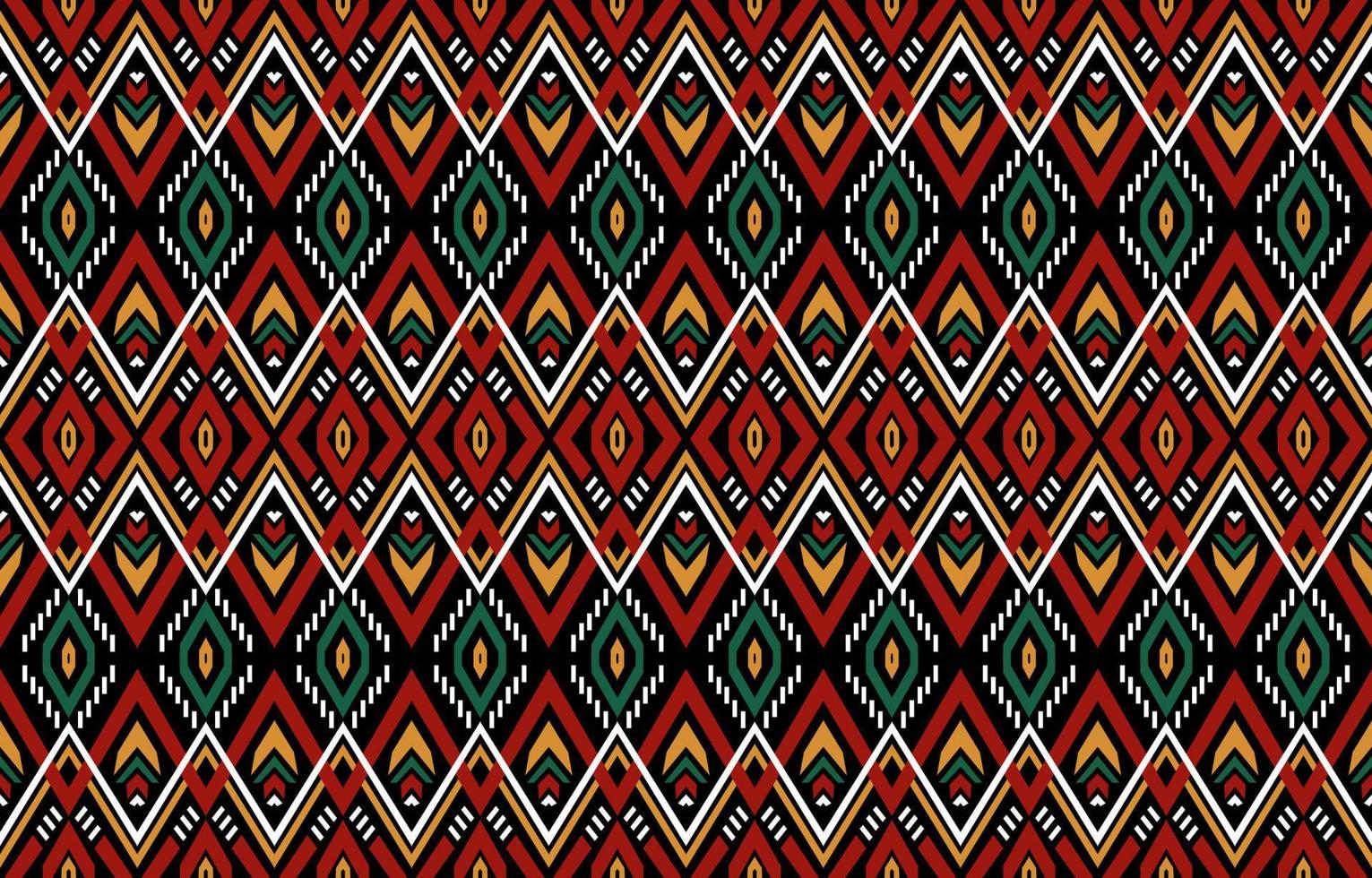 etnico senza soluzione di continuità modello. vettore geometrico tribale africano indiano tradizionale ricamo sfondo. boemo moda. ikat tessuto tappeto batik ornamento gallone tessile decorazione sfondo boho stile