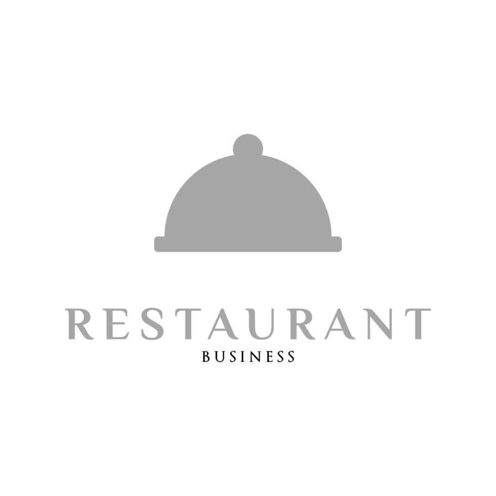 ristorante vassoio cibo icona logo design modello vettore