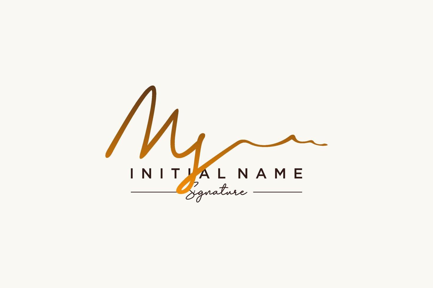 iniziale SM firma logo modello vettore. mano disegnato calligrafia lettering vettore illustrazione.