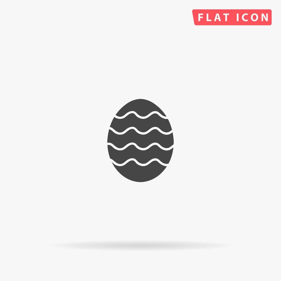 Pasqua uovo piatto vettore icona. mano disegnato stile design illustrazioni.