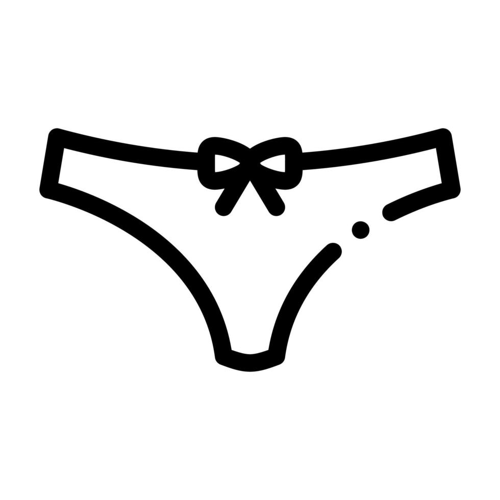 mini pantaloni icona vettore schema illustrazione