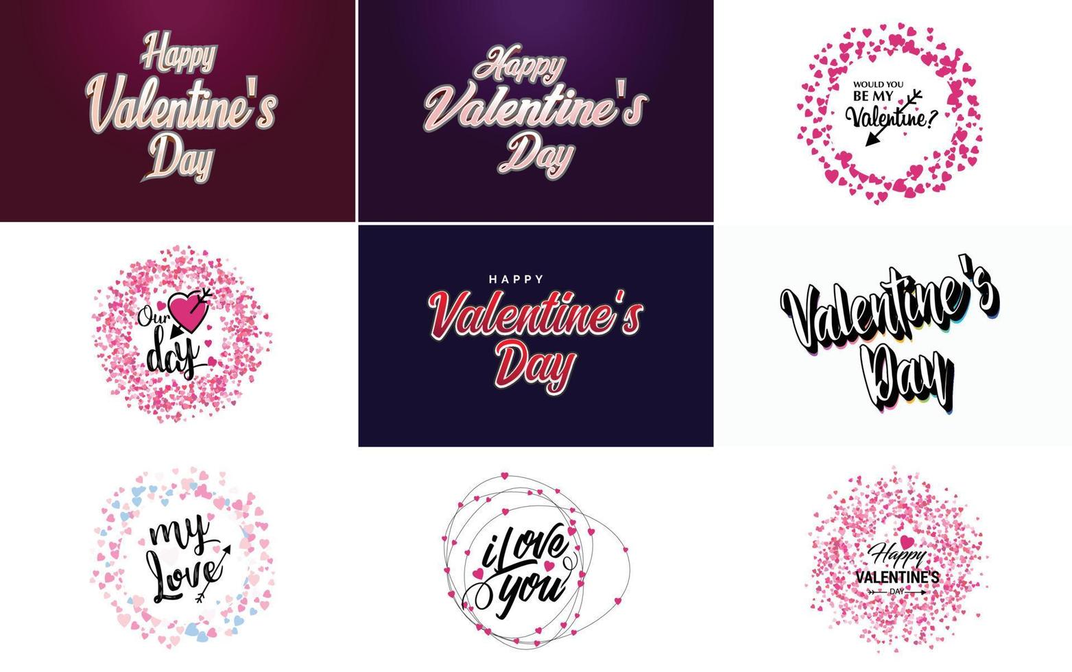 io amore voi disegnato a mano lettering e calligrafia con un' cuore design. adatto per uso come un' San Valentino giorno saluto vettore