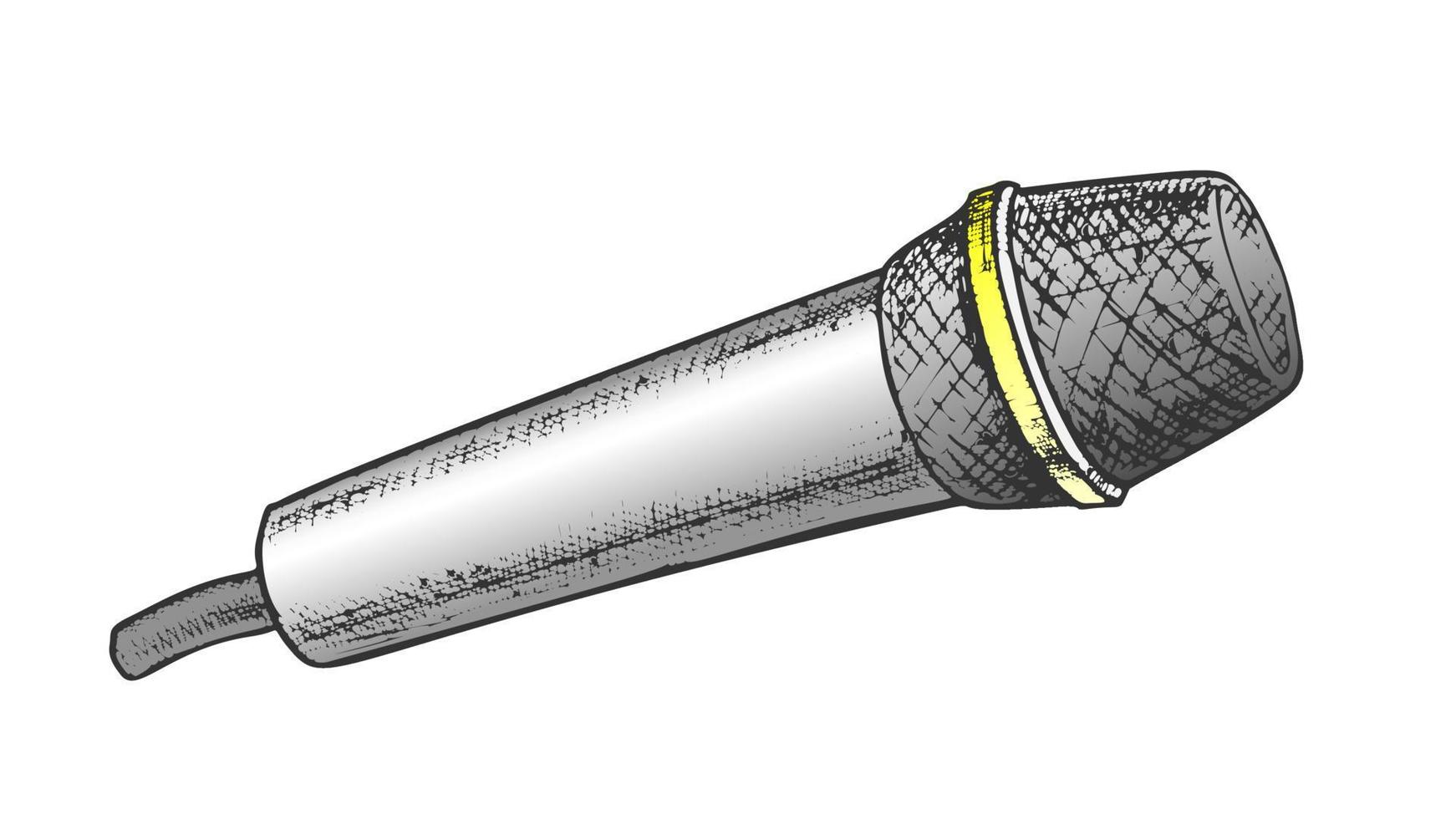 moderno vocale microfono karaoke colore vettore