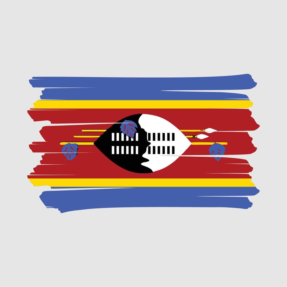 Swaziland bandiera spazzola vettore