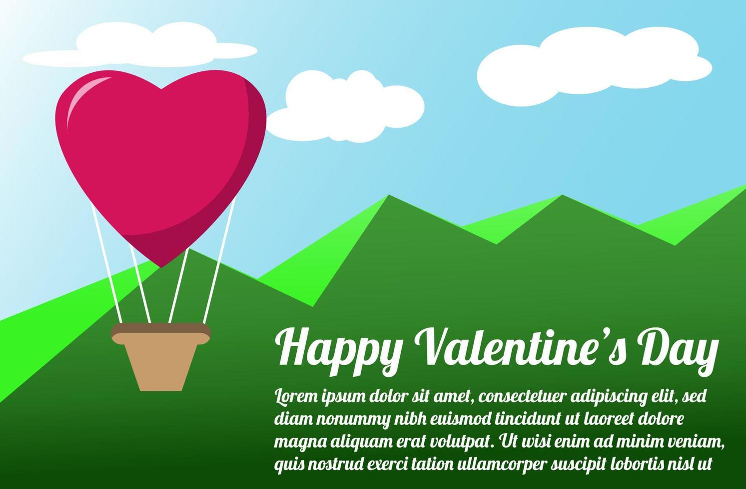 San Valentino sfondo astratto cartello amore cuore vettore