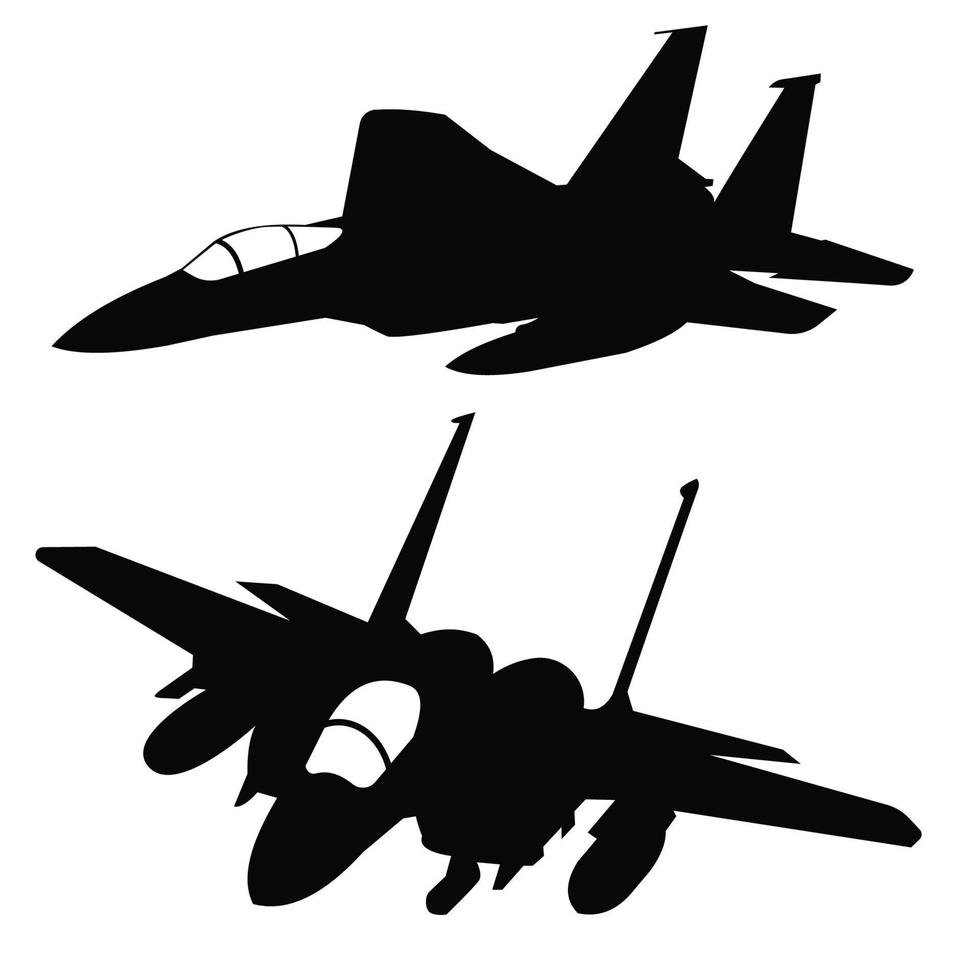 f15 aquila Jet combattente silhouiette vettore design