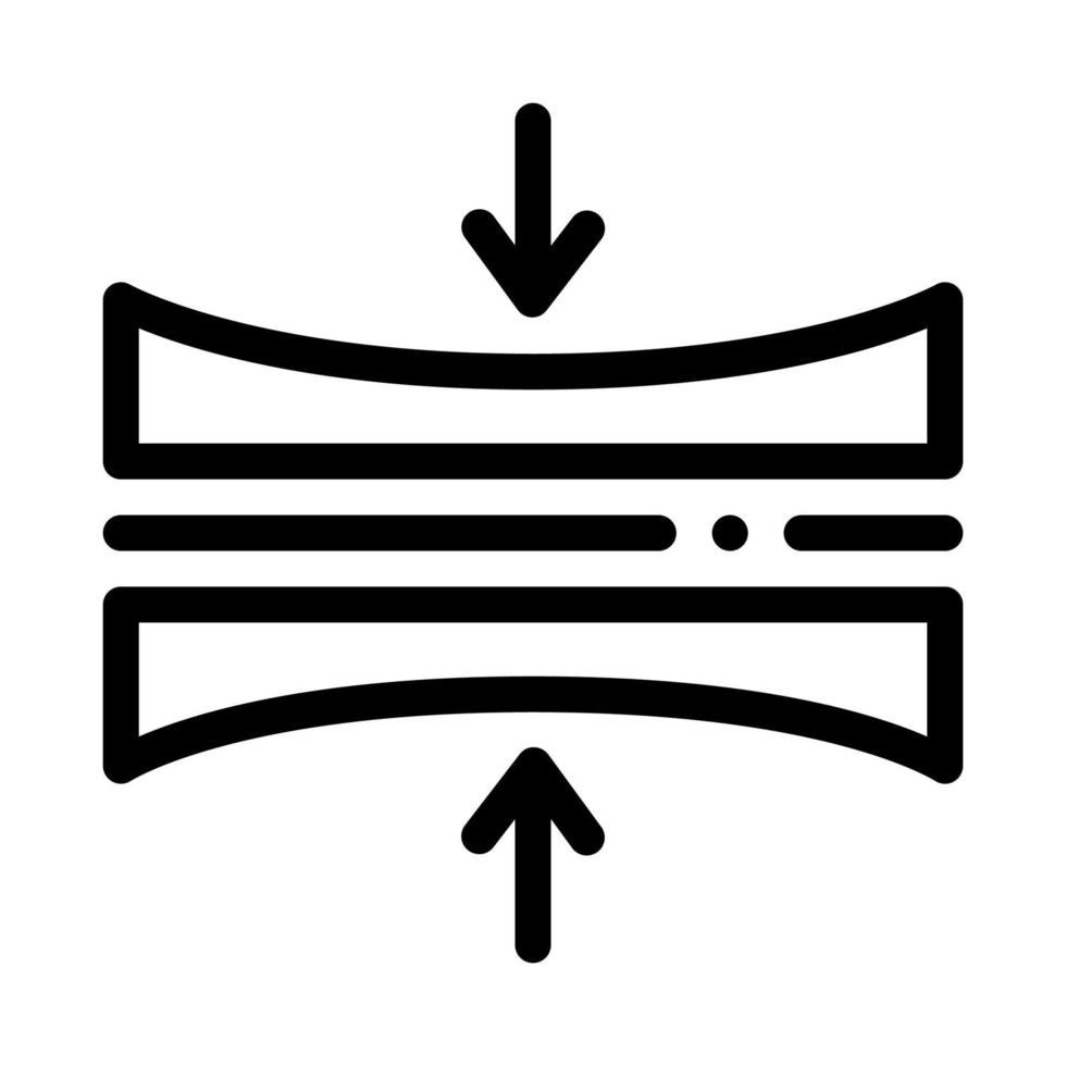 pannolino magro strato icona vettore schema illustrazione
