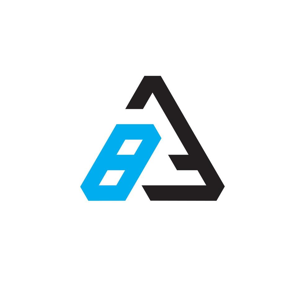 8a o a8 astratto monogramma logo design vettore modelli nel triangolo forma