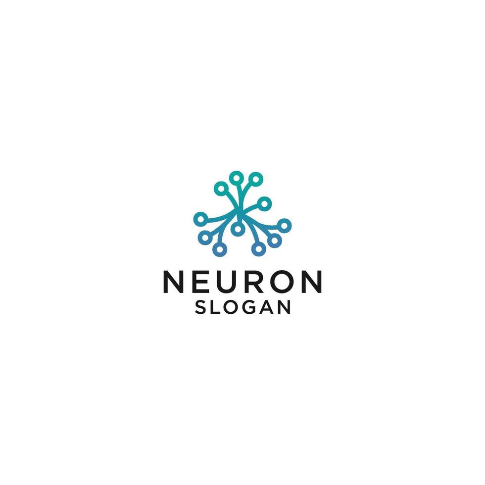 neurone neurone logo design icona modello vettore
