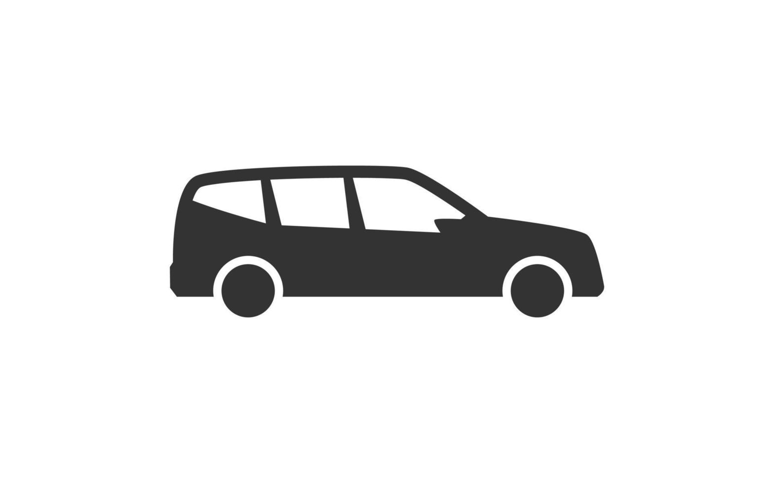 auto icona logo per modello vettore con nero colore.
