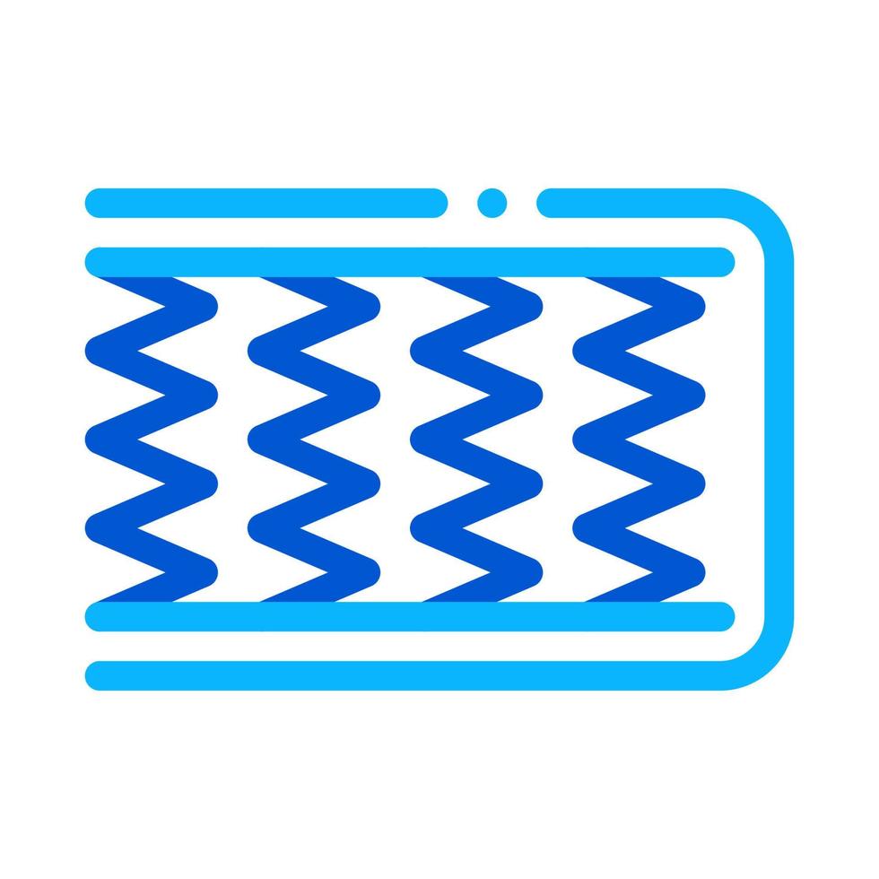 materasso metallo molle icona schema illustrazione vettore