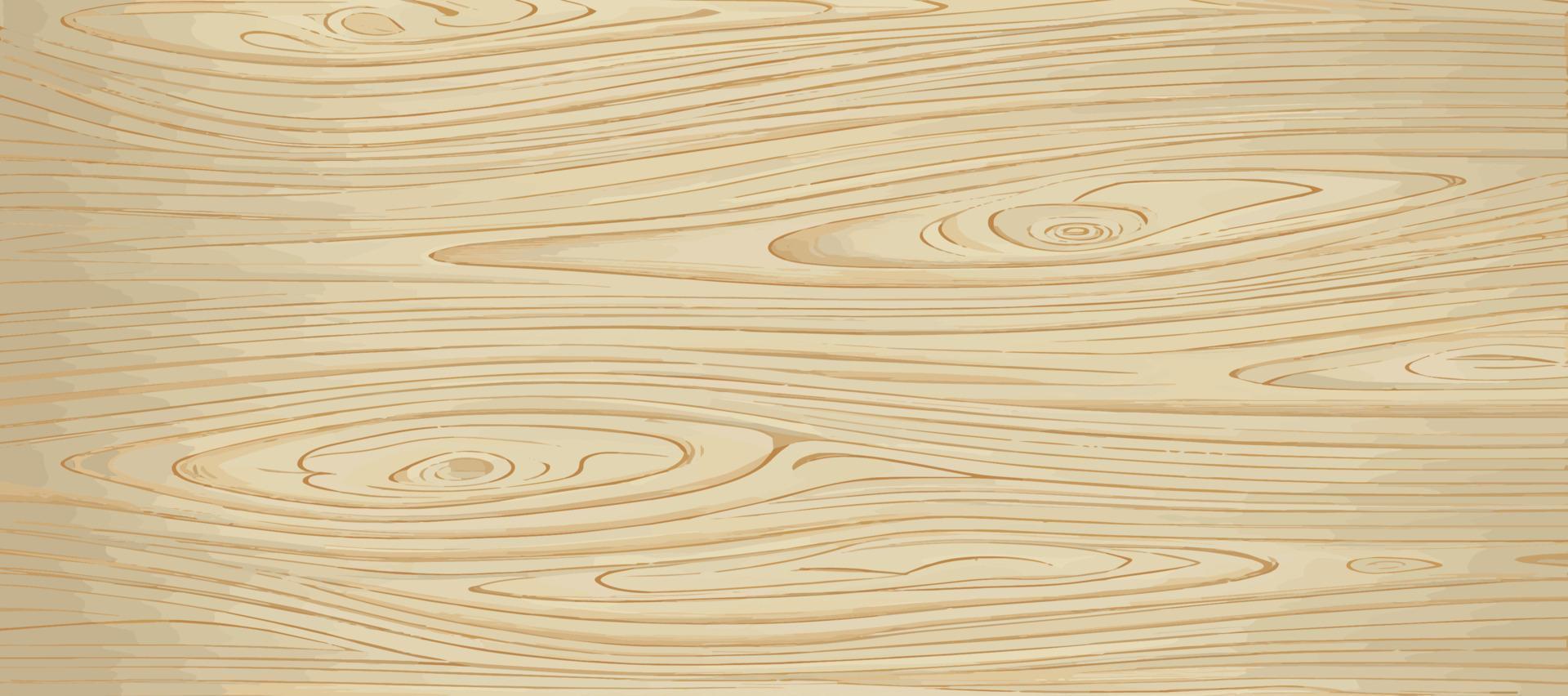 trama panoramica di legno chiaro con nodi - vettore