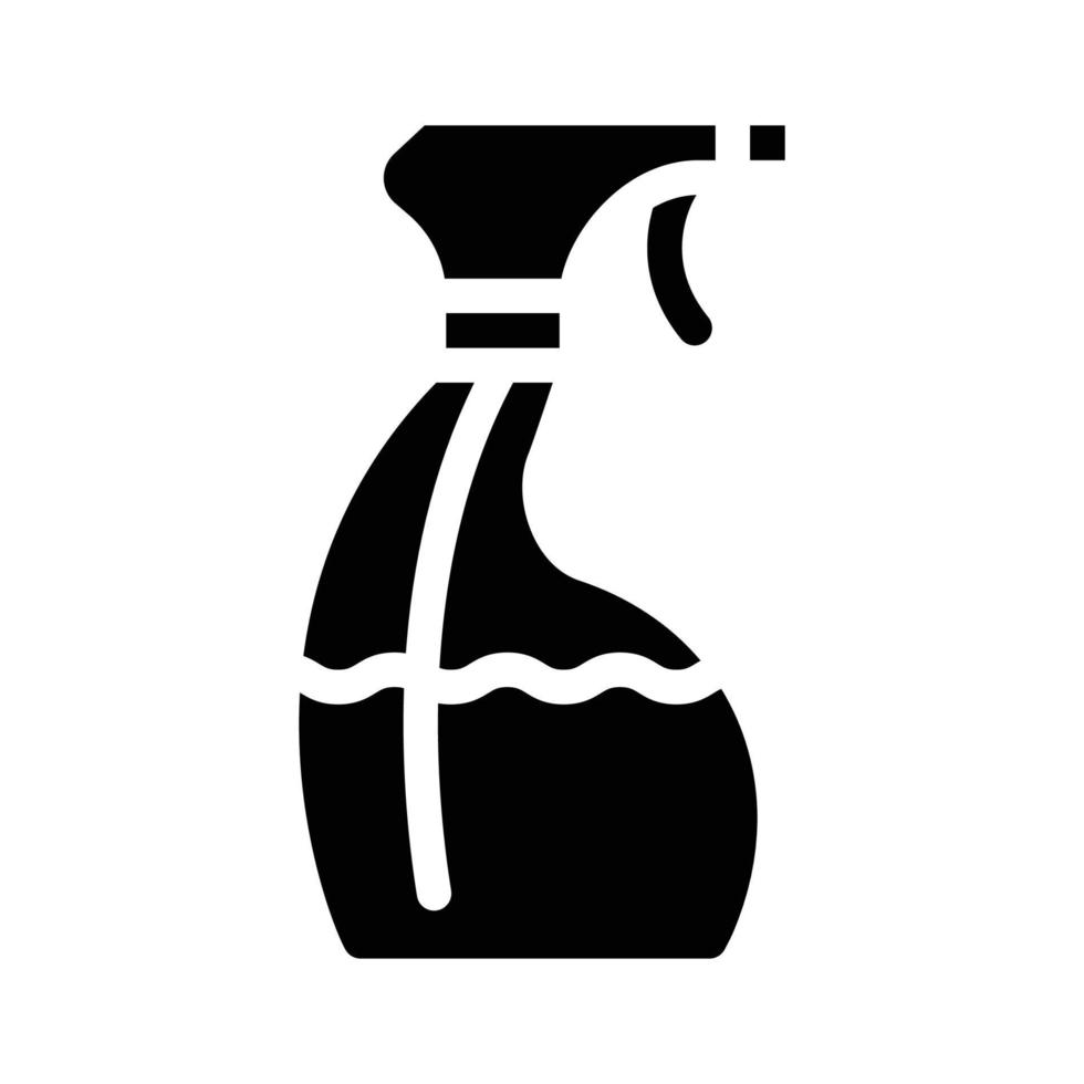 igiene spruzzatore bottiglia glifo icona vettore illustrazione