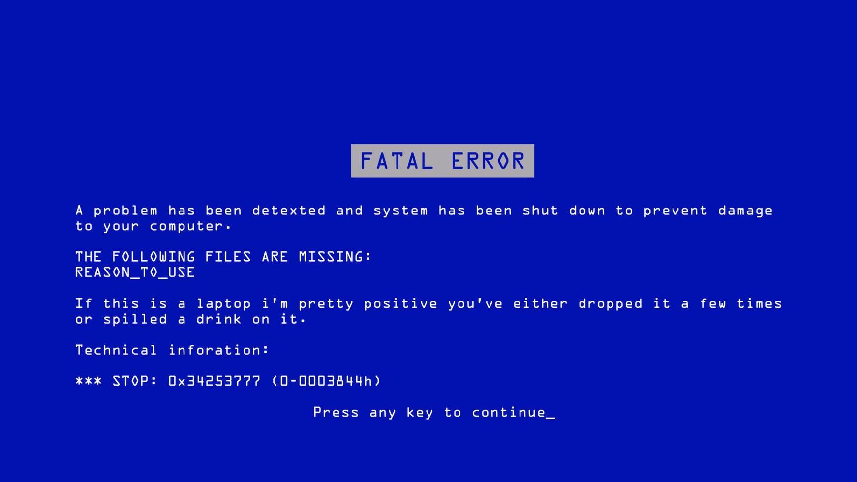 blu schermo di Morte vettore. bsod. fatale autista, critico memoria computer 404 errore. incompatibile dispositivo. illustrazione vettore