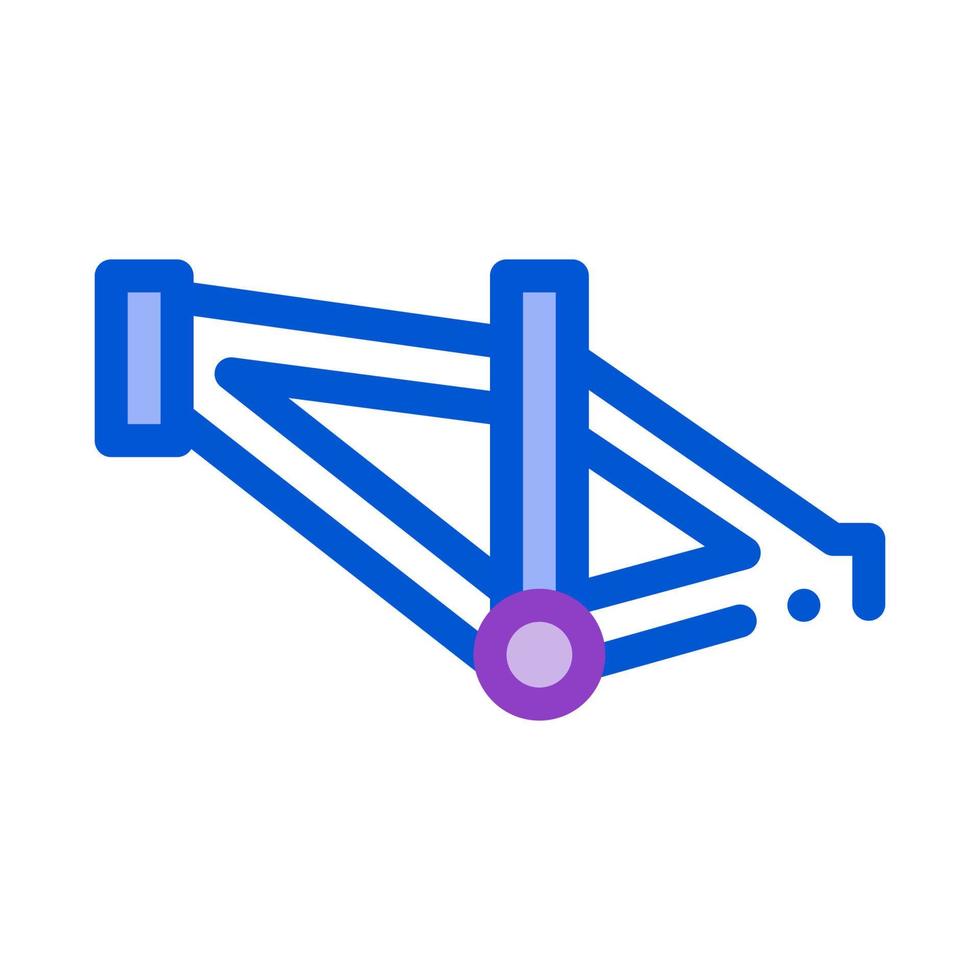 bicicletta telaio icona vettore schema illustrazione