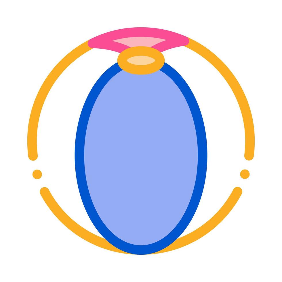 giocando palla icona vettore schema illustrazione