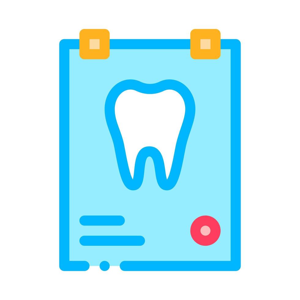 dentale raggi X Immagine stomatologia vettore cartello icona