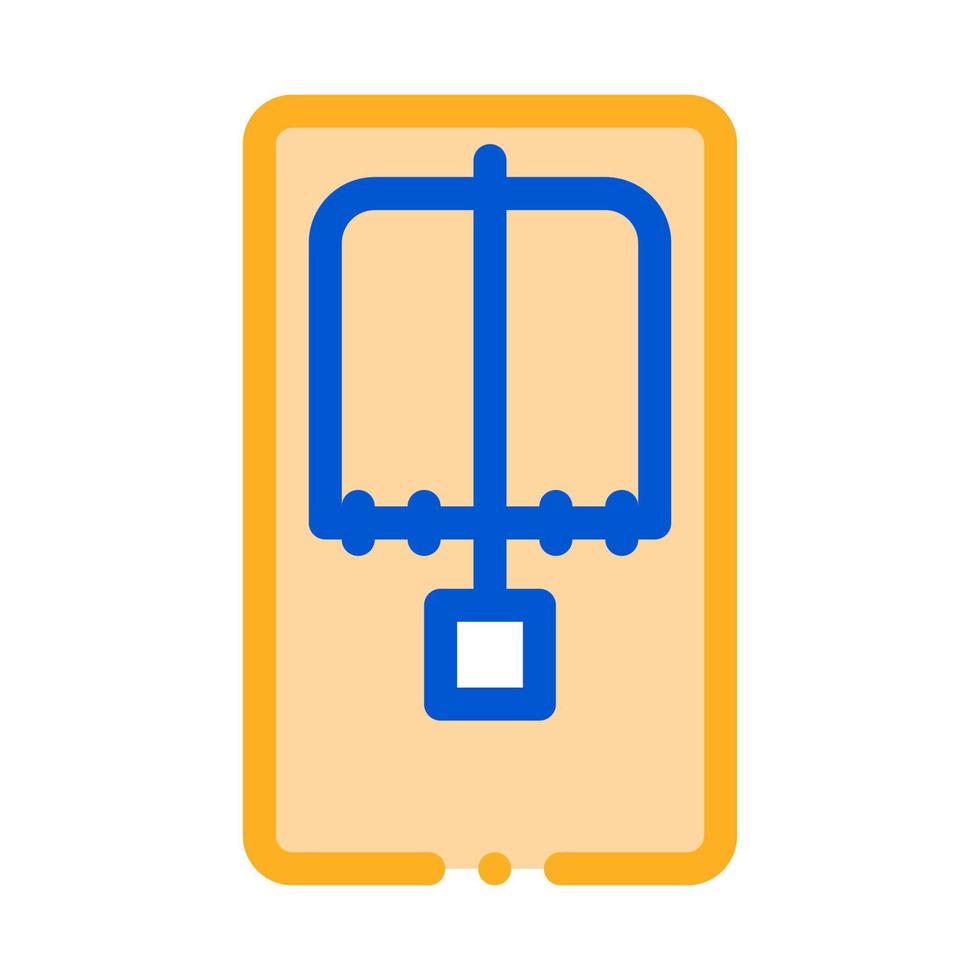 trappola per topi sopra Visualizza icona vettore schema illustrazione