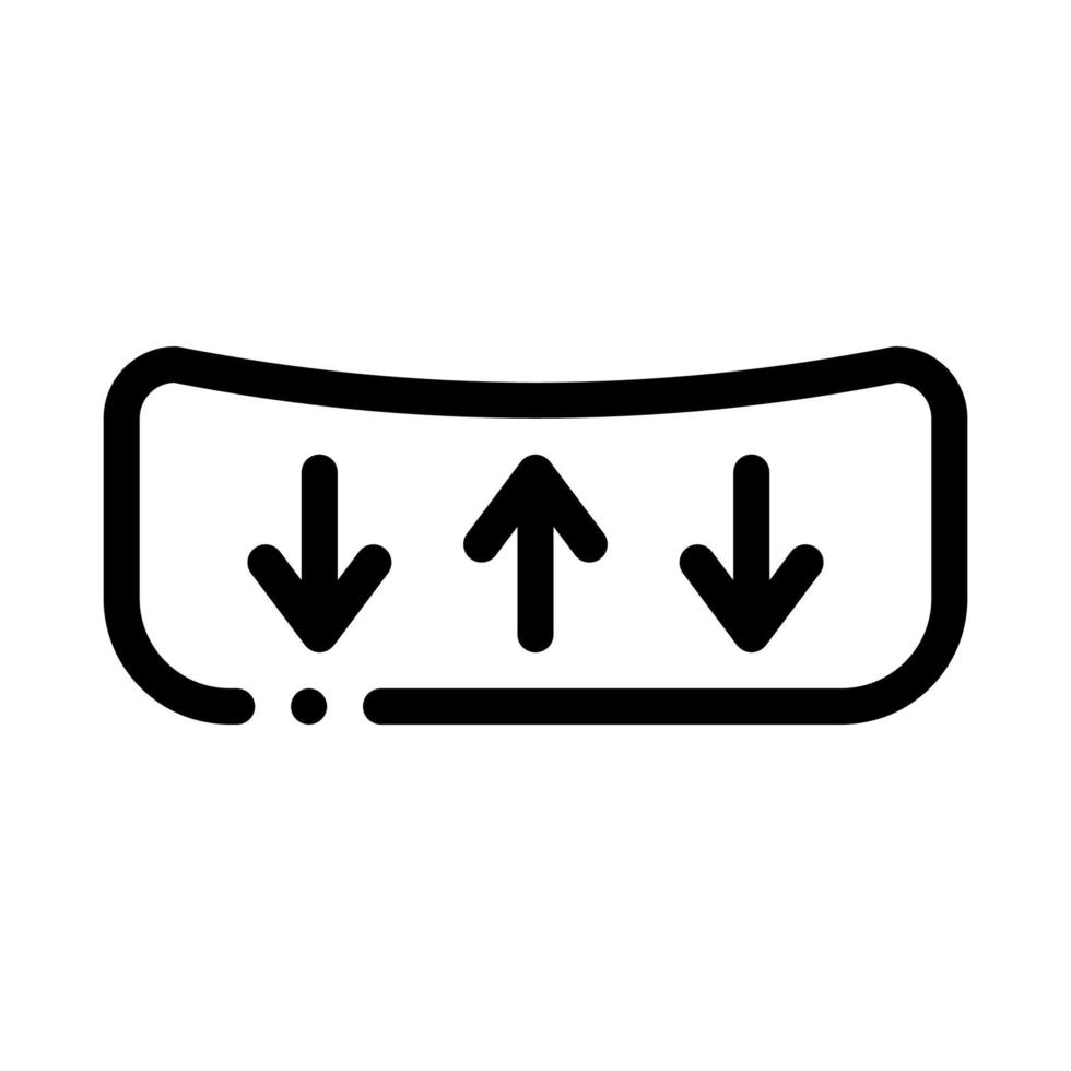 shock assorbente materasso icona schema illustrazione vettore