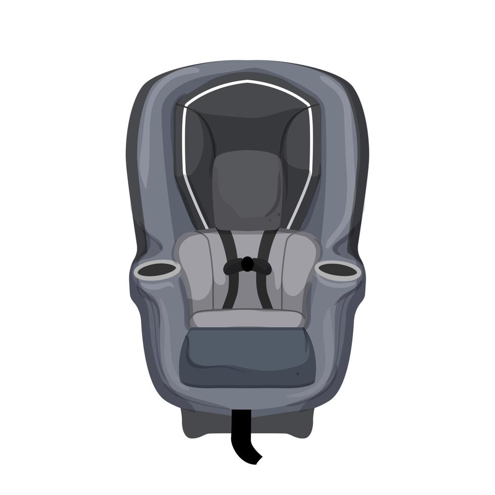 sicurezza bambino auto posto a sedere cartone animato vettore illustrazione