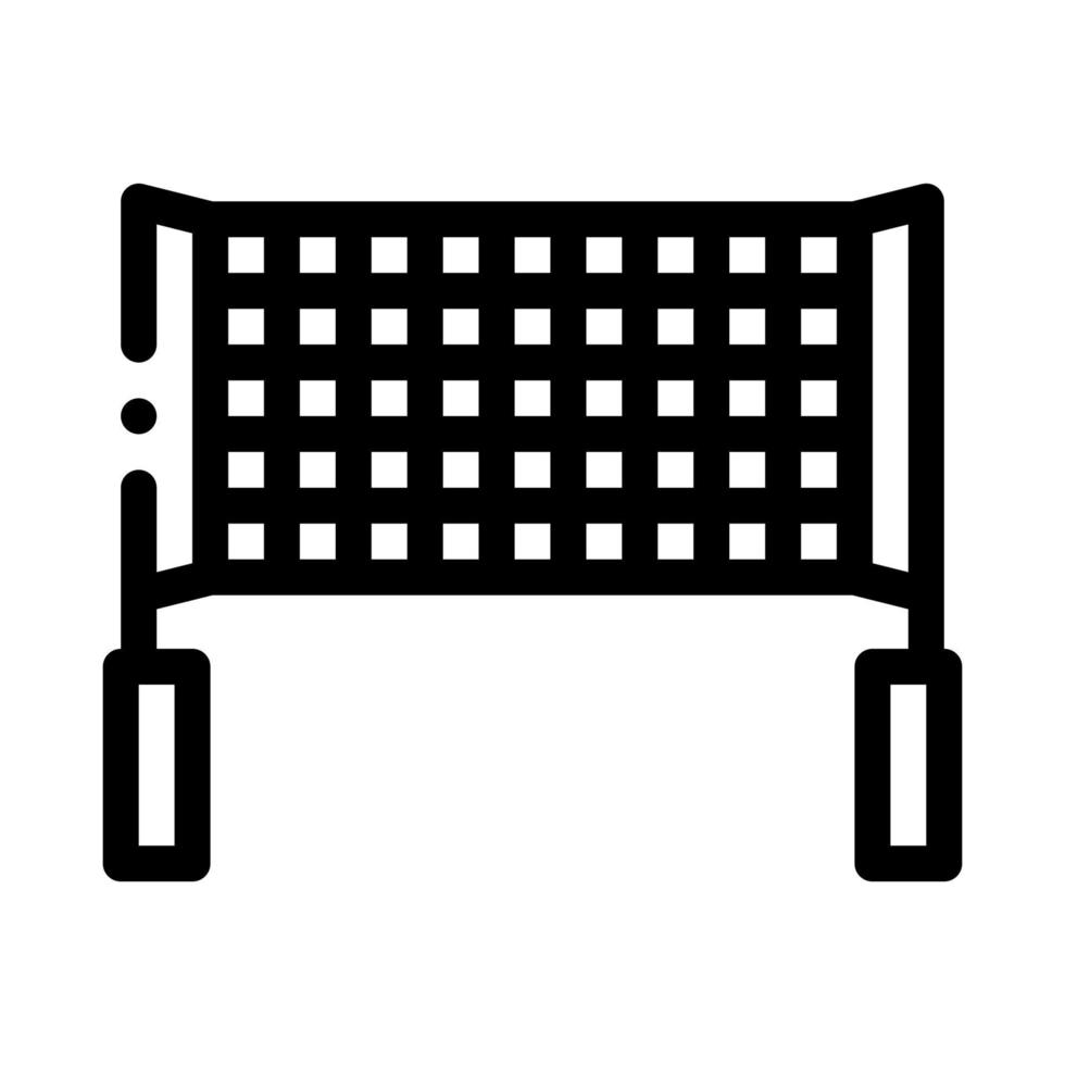 pallavolo netto icona vettore schema illustrazione