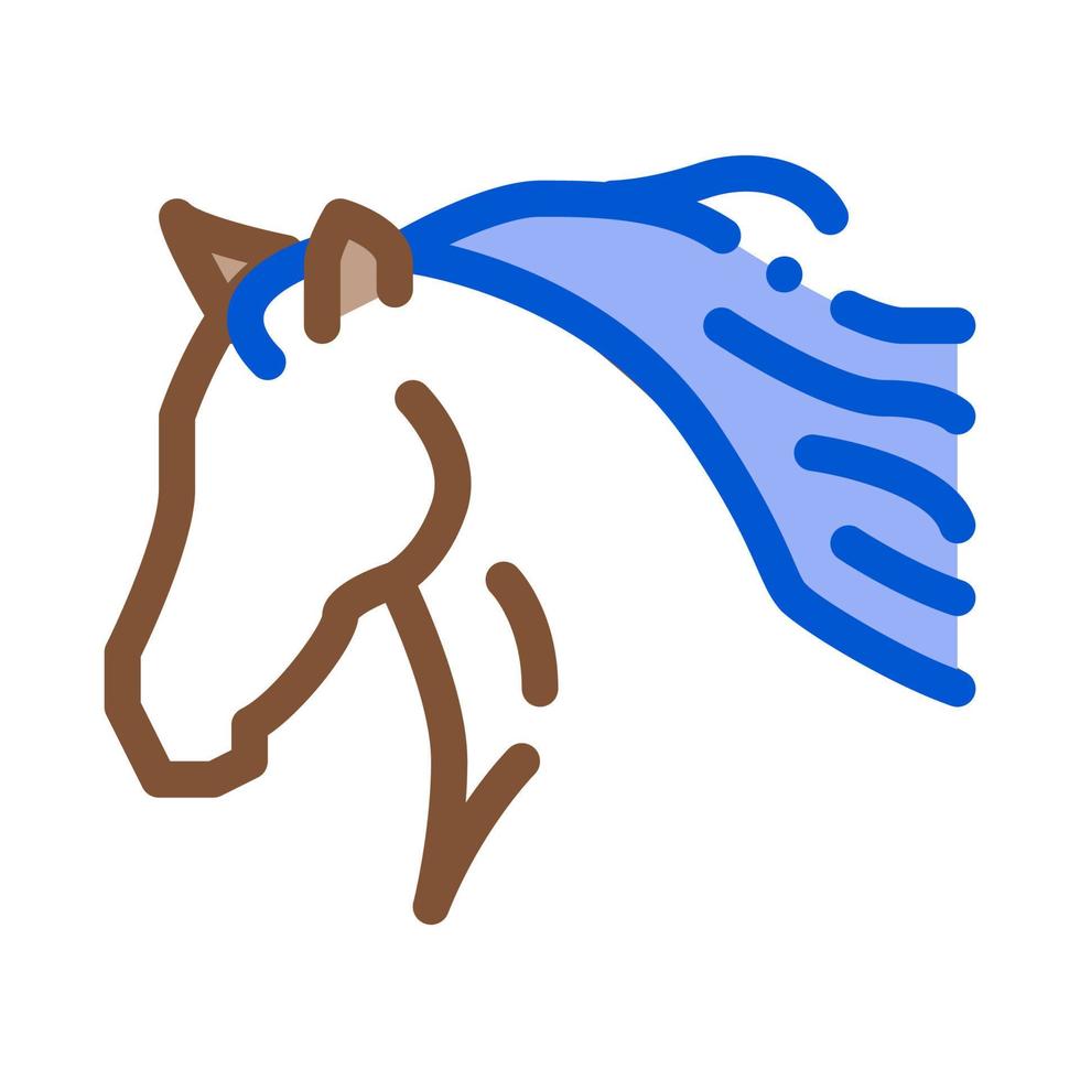 cavallo silhouette icona vettore schema illustrazione
