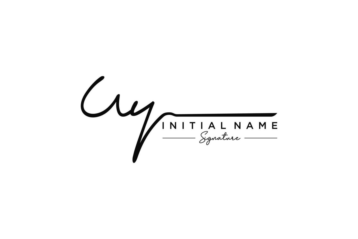 iniziale uy firma logo modello vettore. mano disegnato calligrafia lettering vettore illustrazione.