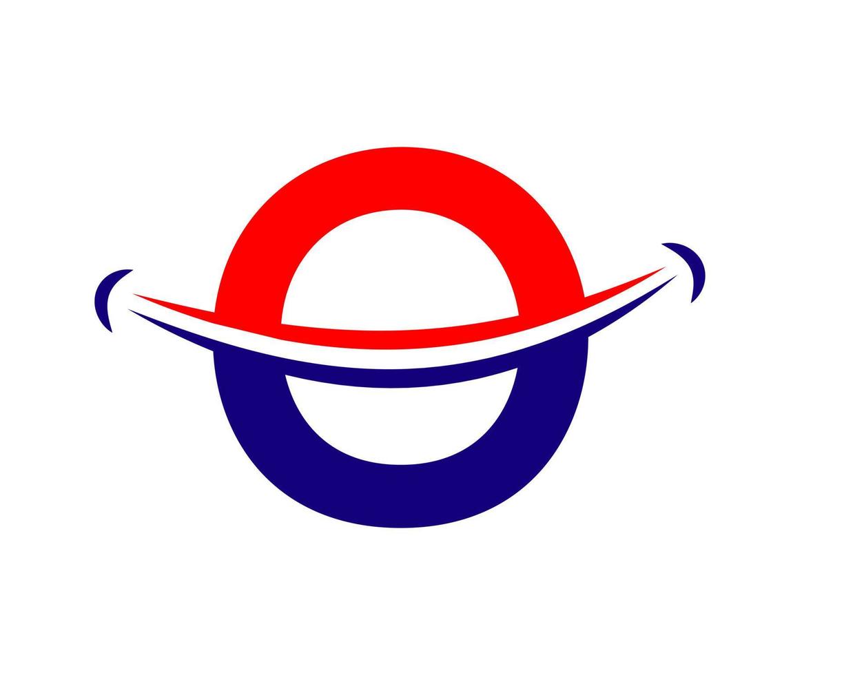 lettera o Sorridi logo design vettore modello