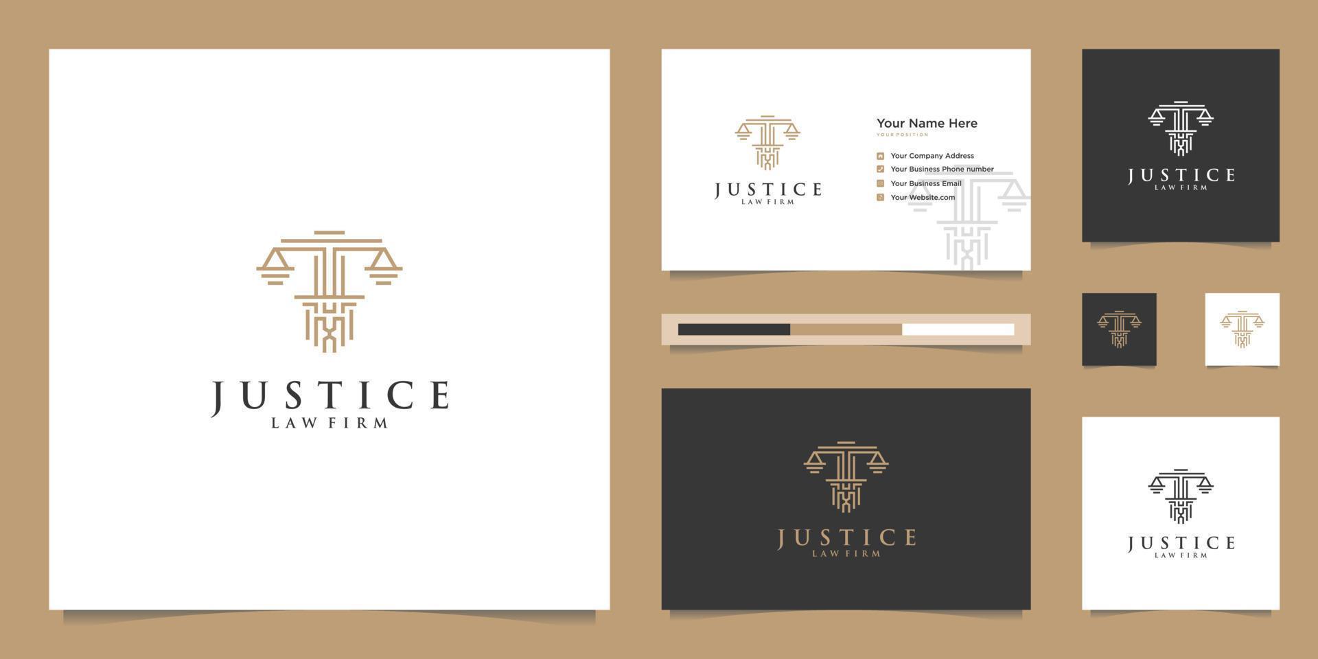 simbolo della legge della giustizia premium. studio legale, studi legali, servizi di avvocati, ispirazione per il design del logo di lusso. vettore
