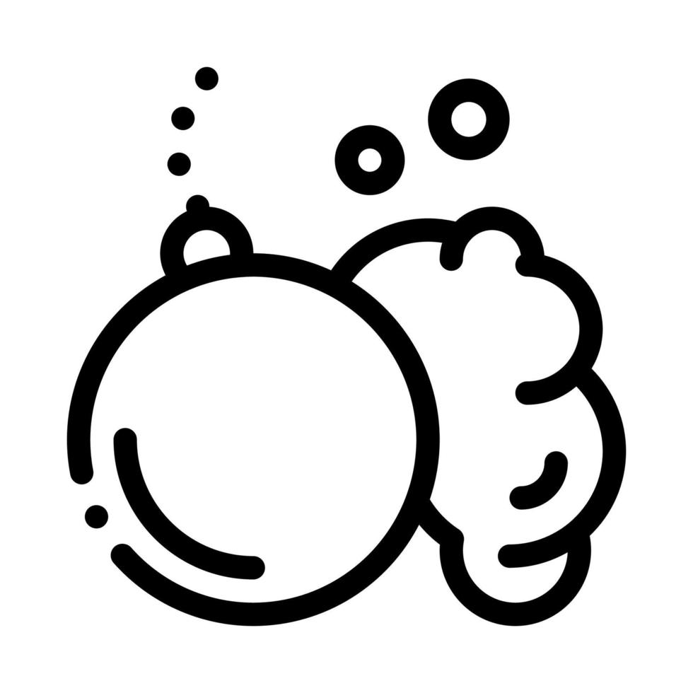 demolizione palla icona vettore schema illustrazione