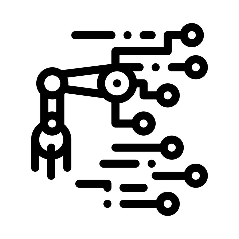 robot microchip vettore schema illustrazione