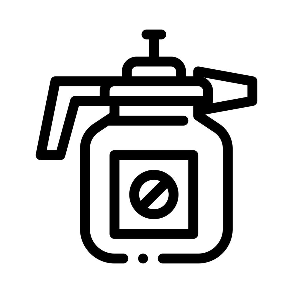 atomizzatore attrezzo icona vettore schema illustrazione