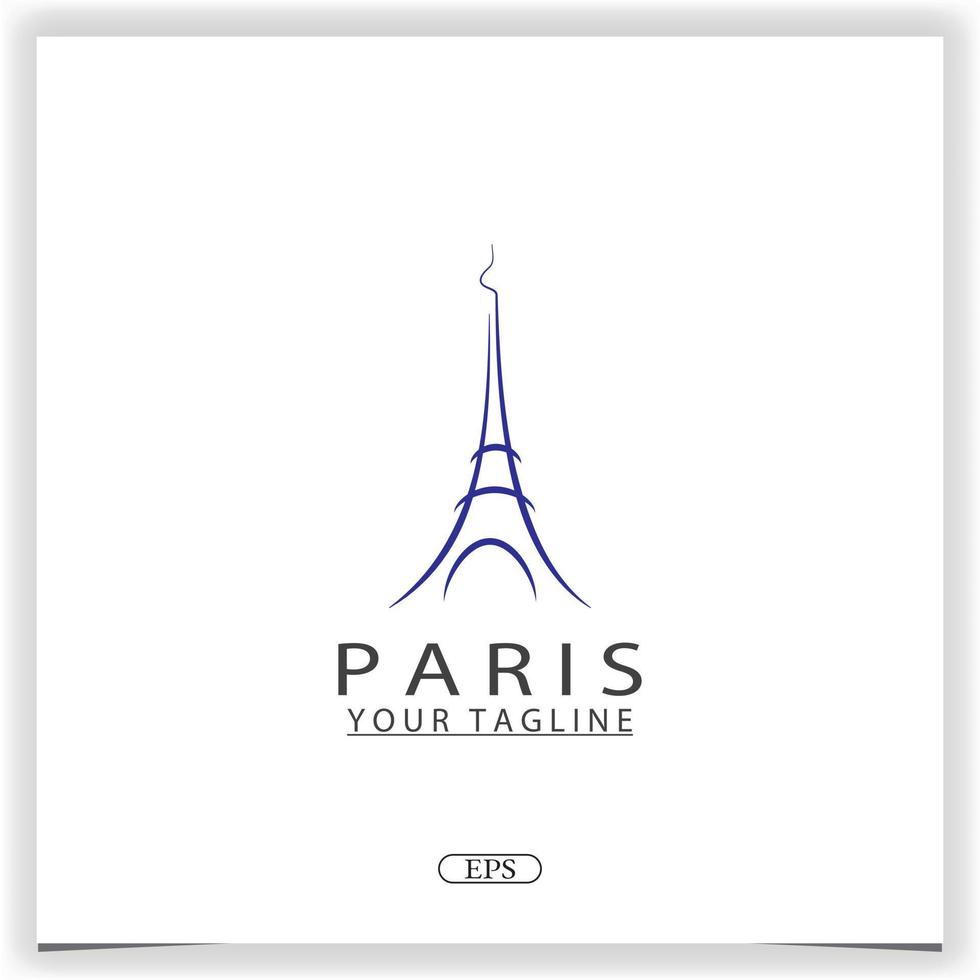 eiffel Parigi logo premio elegante modello design vettore eps 10