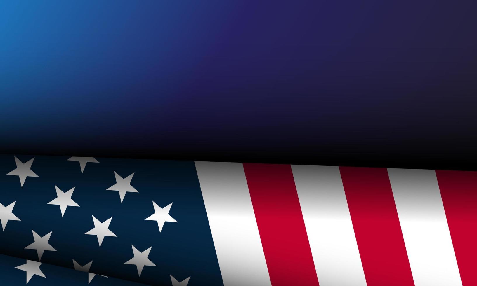 Stati Uniti d'America bandiera 11 vettore